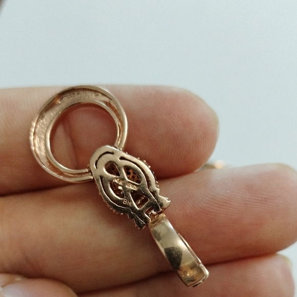 Effy 14k Rose Gold Panther Diamonds Earrings 1.75 TWC Diamond - Picture 9 of 15